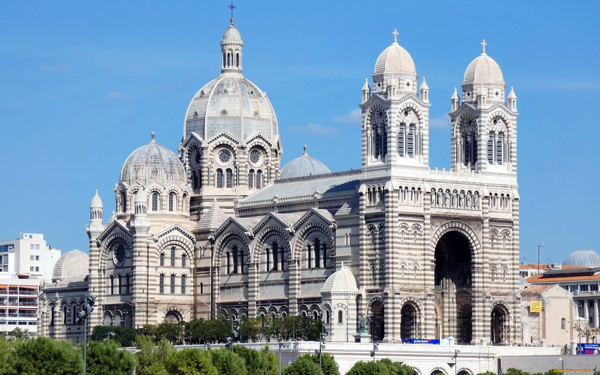 cathedral in marseilles,  france, ,  , , cathedral, in, marseilles, france